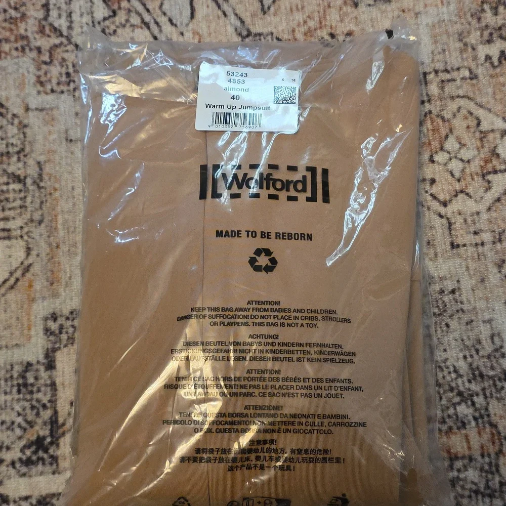 NWT Wolford Almond Warm Up‎ Cutout Fitted Jumpsuit Playsuit 40 US 10